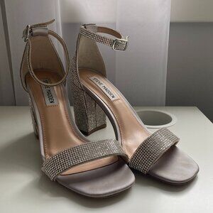 Steve Madden Sparkle Embellished Ankle Strap Sandal